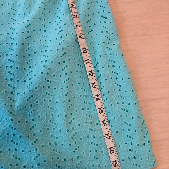 Vintage LL Bean Cotton Eyelet Skirt with Lining Size 12 - Picture 6 of 6